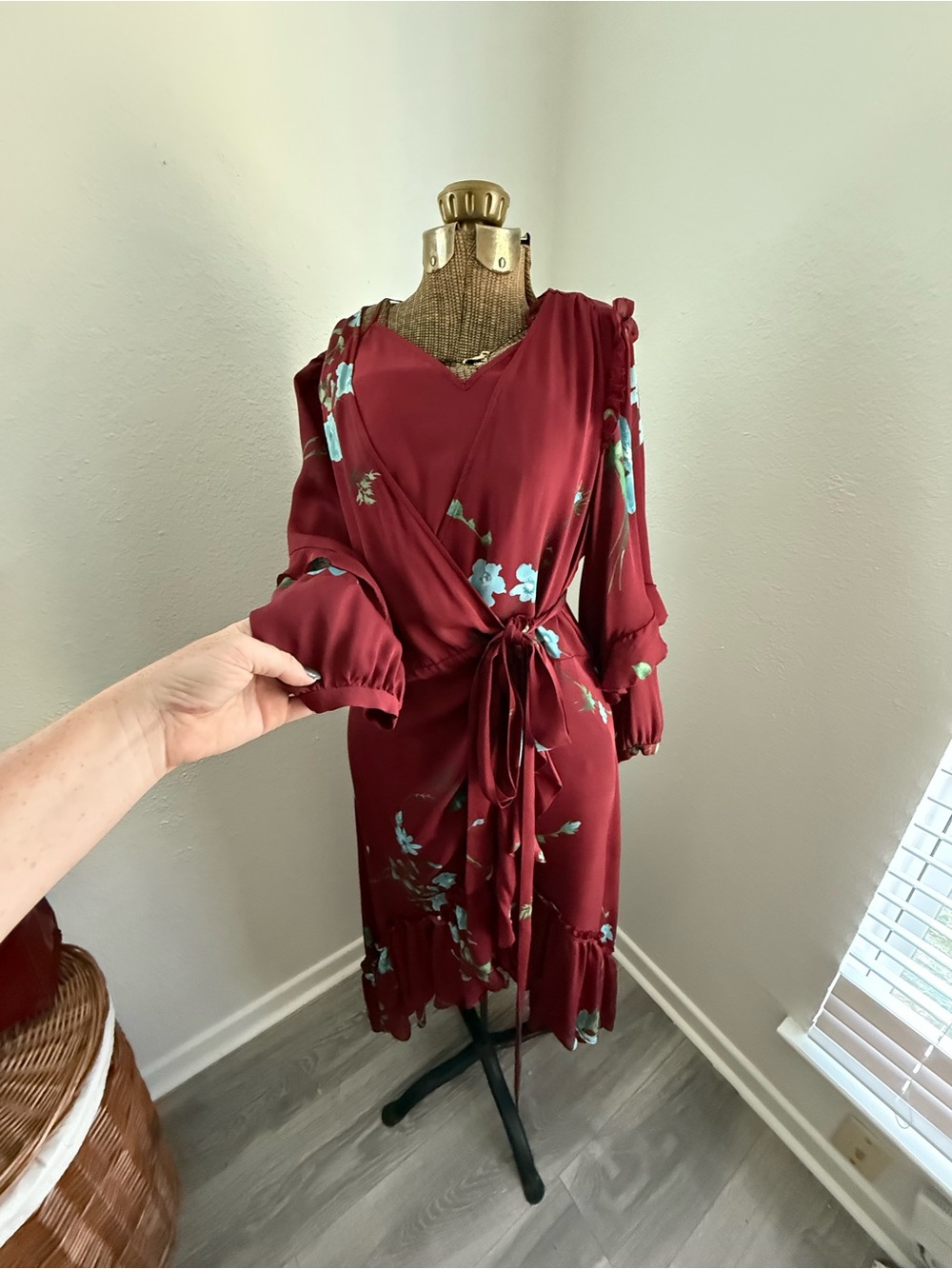 Silk Wrap Dress - Picture 3 of 8
